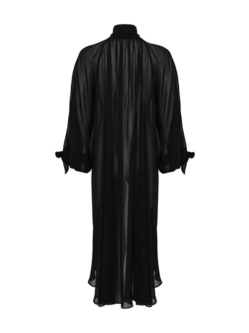 Tunica asimmetrica con fiocco Nero Clips | A338 969400001